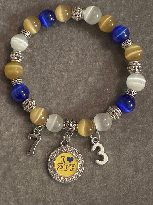 Divine 9 bead bracelet