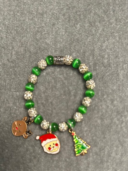 Holiday bead bracelet