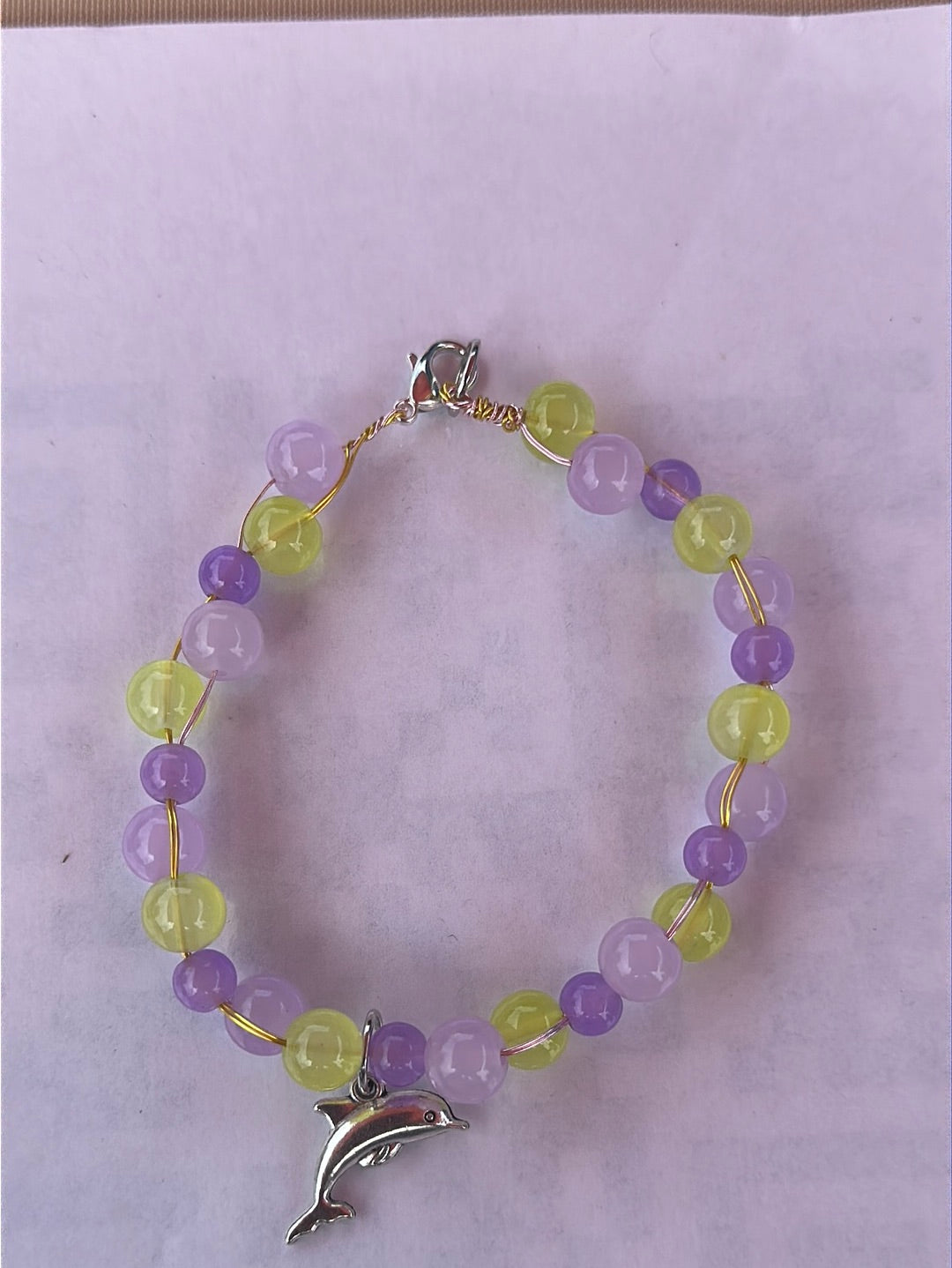 Wire bead bracelet